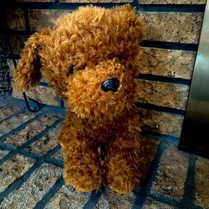 Hug Fun Brown Curly haired Dog plush